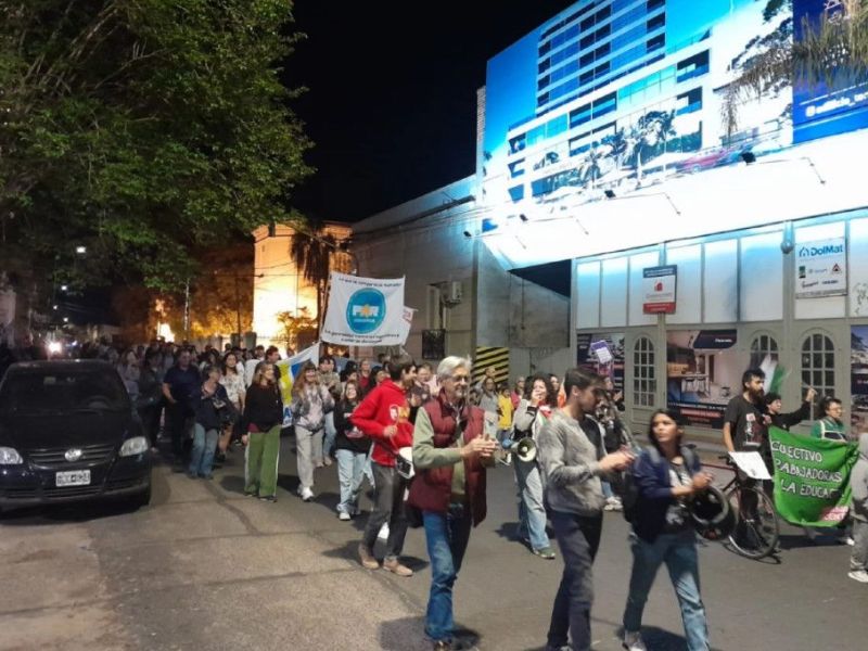 Concordienses marcharon para pedir por la aplicación de la ley de Emergencia en Discapacidad