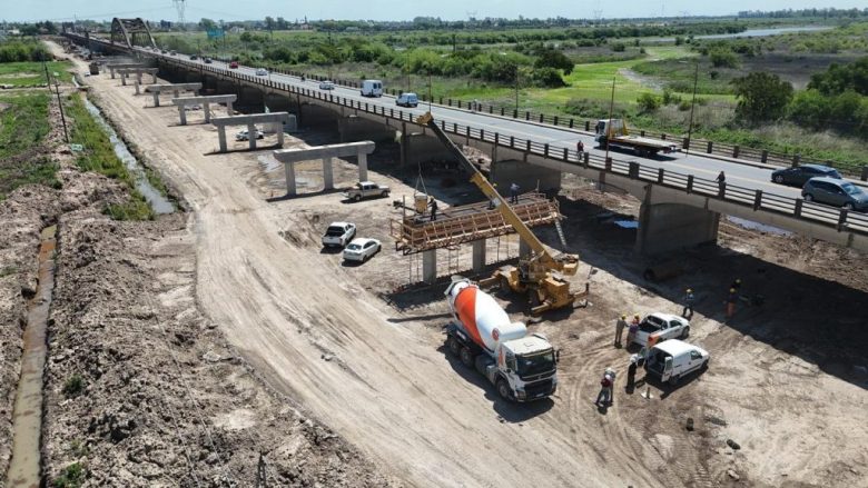 Nuevo puente Carretero: ya se construyeron la mitad de las pilas