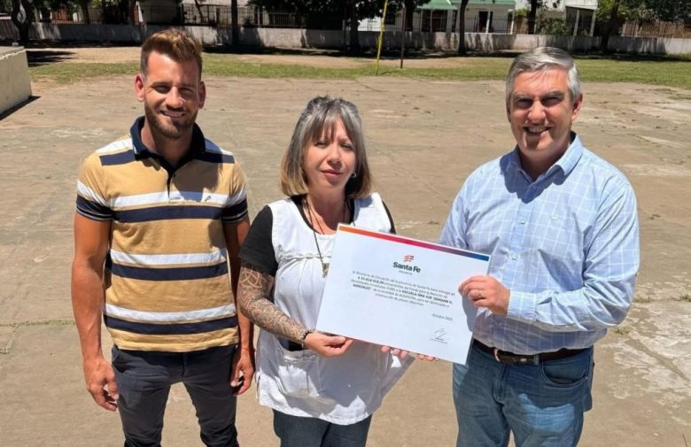 Invertirán casi 24 millones para renovar el playón de la Escuela 438 de Alejandra