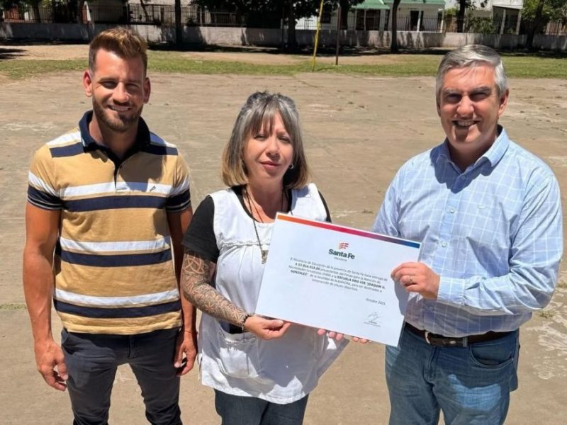 Invertirán casi 24 millones para renovar el playón de la Escuela 438 de Alejandra