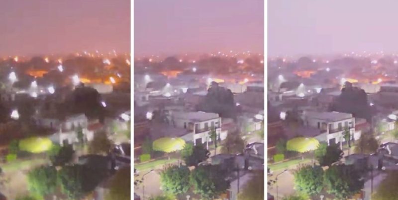 Impactante video del rayo que iluminó el cielo de Santa Fe durante la tormenta