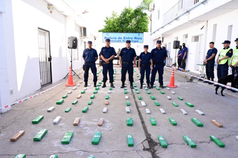 La Policía de Entre Ríos incautó más de 3 millones y casi 150 kilos de drogas