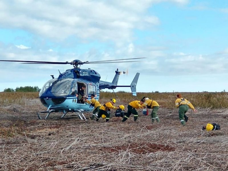 Entre Ríos incorpora medios aéreos para la prevención de incendios rurales