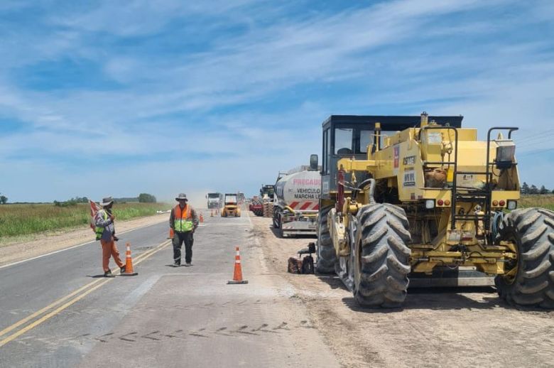 Borla recorrió las obras sobre la Ruta 39