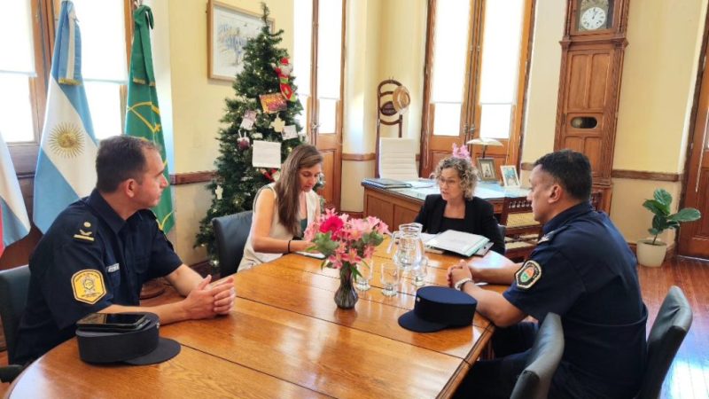 La intendente de Victoria se reunió con las nuevas autoridades policiales departamentales