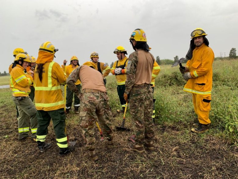 Combate al fuego: se realizó un curso de Combatiente Forestal en Gualeguaychú
