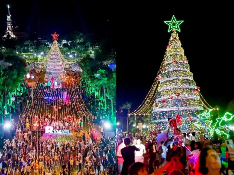Reconquista iluminó su espíritu navideño con el encendido del arbolito