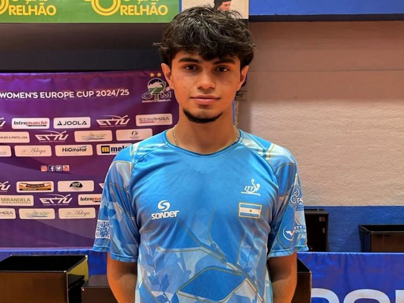 Agustín Asmu fue convocado a la Selección Argentina U19 de tenis de mesa
