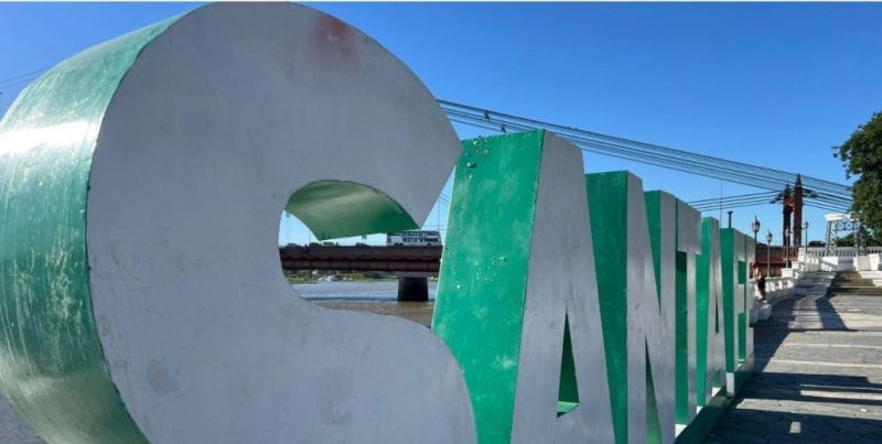 Nuevos daños en las letras corpóreas de la Costanera de Santa Fe