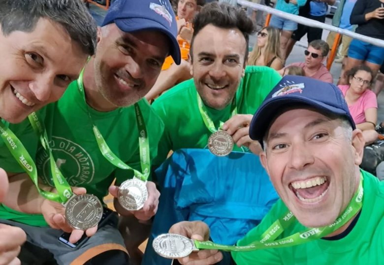 Cinco reconquistenses fueron parte de la Maratón Acuática Santa Fe-Coronda para aficionados