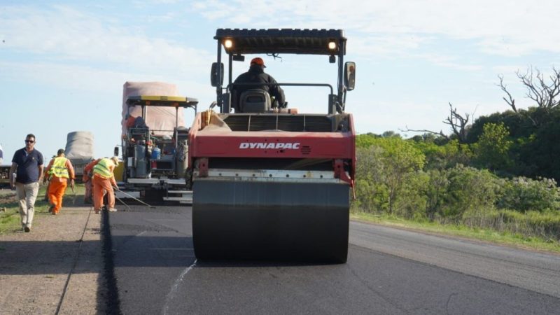 Continúan con la repavimentación de las rutas 23 y 39