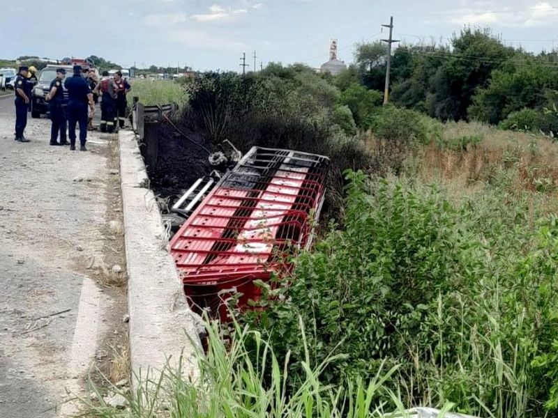 Fatal accidente sobre un puente en la ruta 127