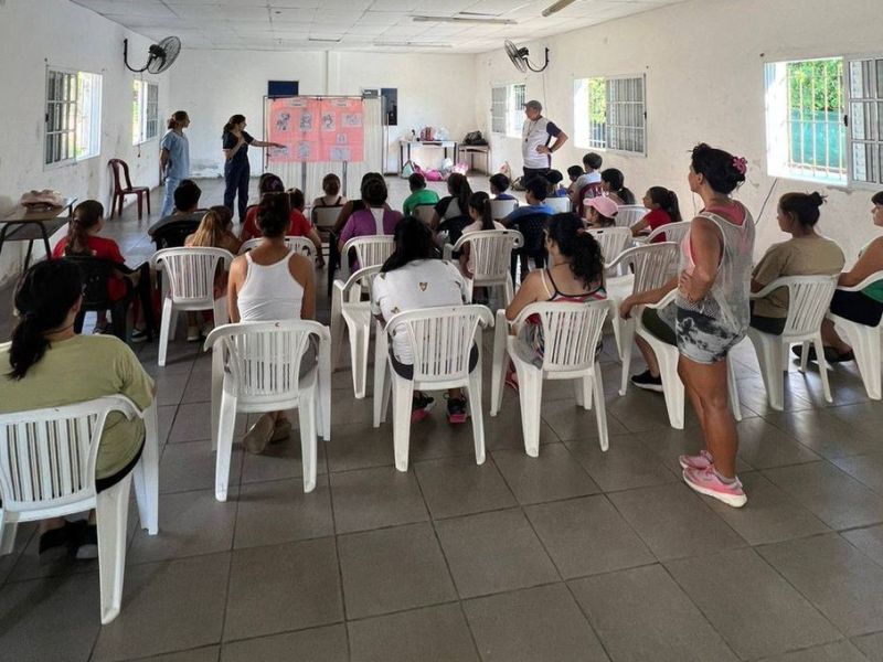 Se realizó un taller sobre higiene infantil en Rincón de Nogoyá