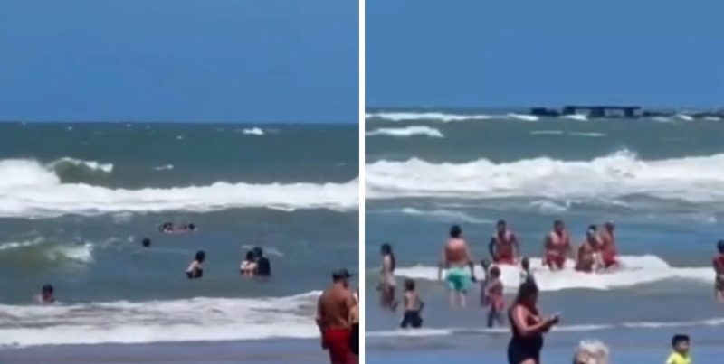 Guardavidas rescataron a tres menores arrastrados por las olas en Mar del Plata