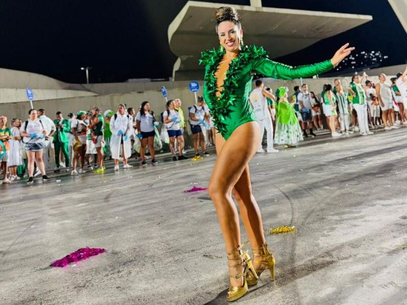 Una santafesina brilla en el Carnaval de Río de Janeiro