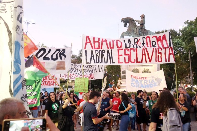 La protesta contra la reforma laboral también se sintió en Concordia