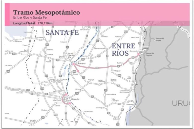 Licitan la concesión de 276 kilómetros de las rutas nacionales 18 y 12 en Entre Ríos