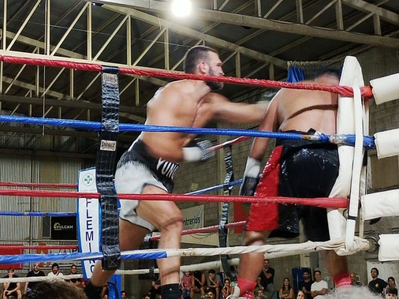 Franco Catena noqueó en el primer festival boxístico del año en Club Paracao
