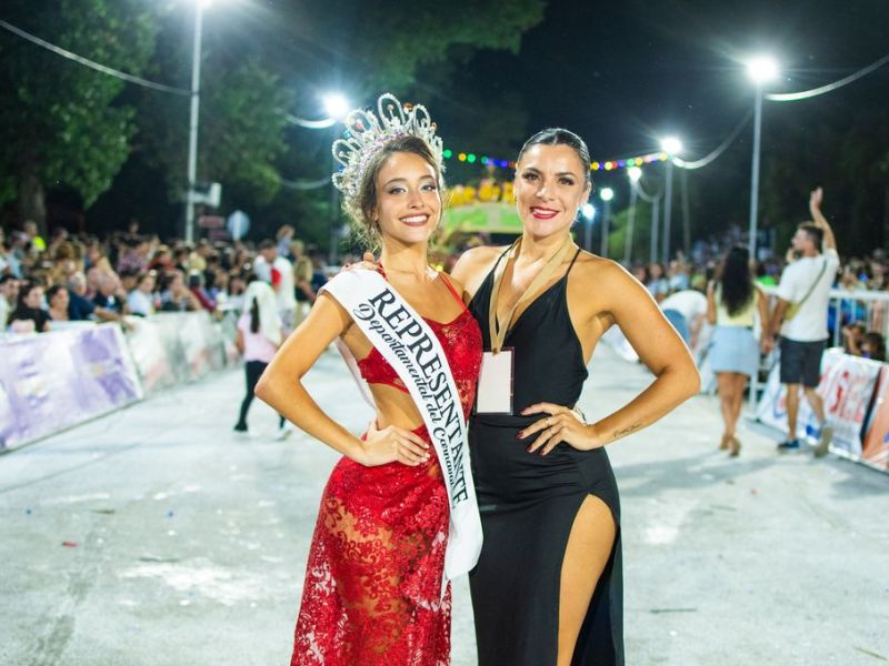 Exreina del carnaval de Gualeguaychú fue jurado en los corsos de Victoria