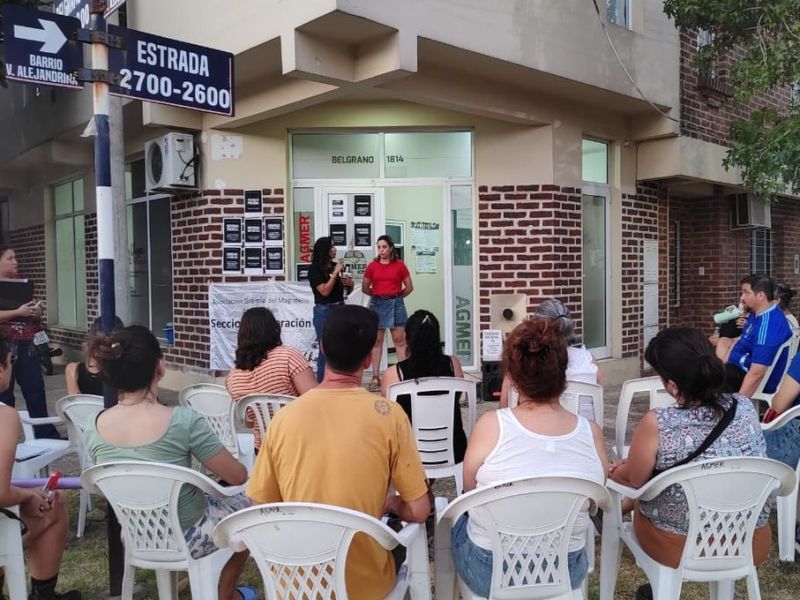 Agmer Chajarí realiza asambleas y anticiparon que se reunirán cada semana