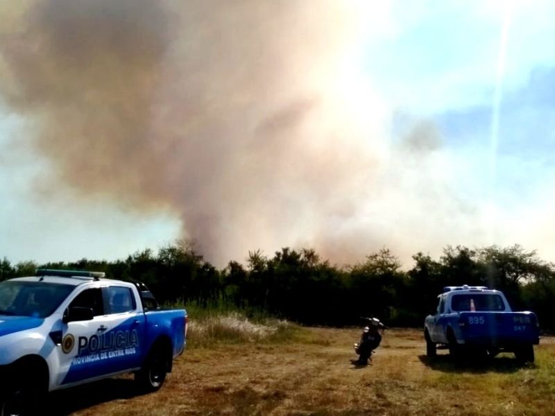 Varias dotaciones de bomberos combaten un incendio en Raíces Este