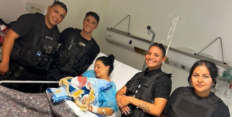 Policías santafesinos asistieron un parto y trasladaron a madre y recién nacido al hospital