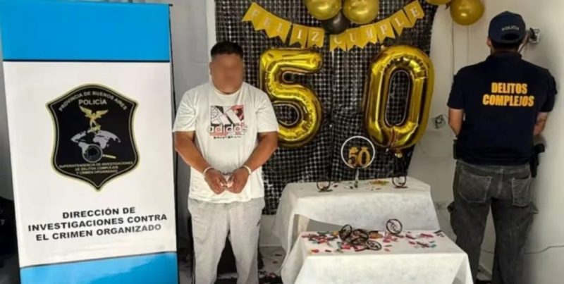 Operativo en La Plata: detuvieron al líder de una banda narco durante su cumpleaños
