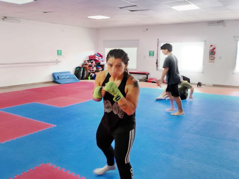Cinthia González peleará en el estadio de la FAB, en Buenos Aires