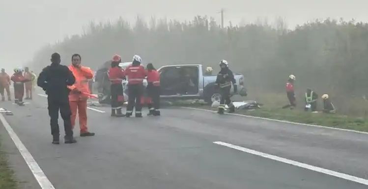 Bigand y Mugueta: dos personas fallecieron tras un choque frontal en la ruta 14
