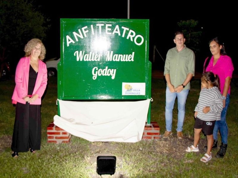 Homenaje a Walter Manuel Godoy en Villa Domínguez