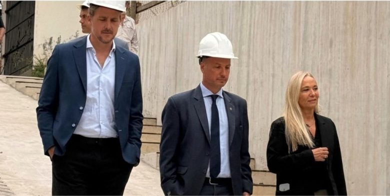 Vranicich y Enrico recorrieron la obra del Centro de Justicia Penal en Venado Tuerto