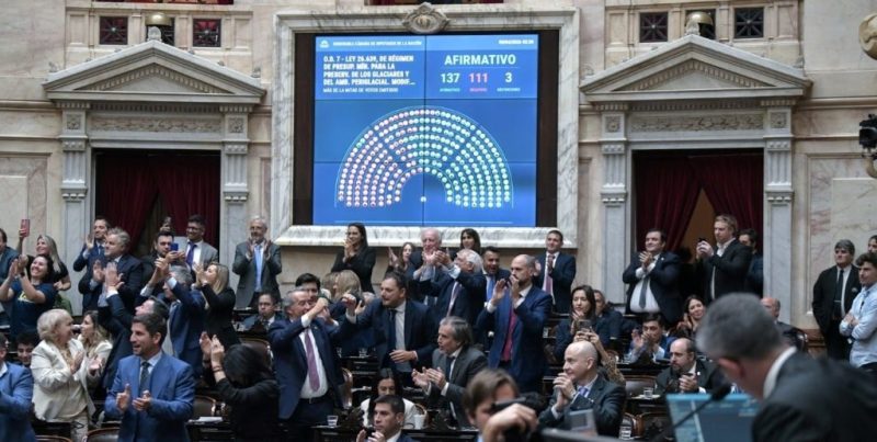 Diputados aprobó la reforma de la Ley de Glaciares con 137 votos de La Libertad Avanza y sus aliados