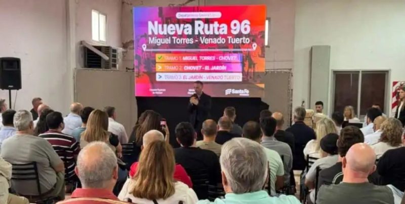 Vialidad Provincial ratifica obras clave en Ruta 96 para el sur de Santa Fe