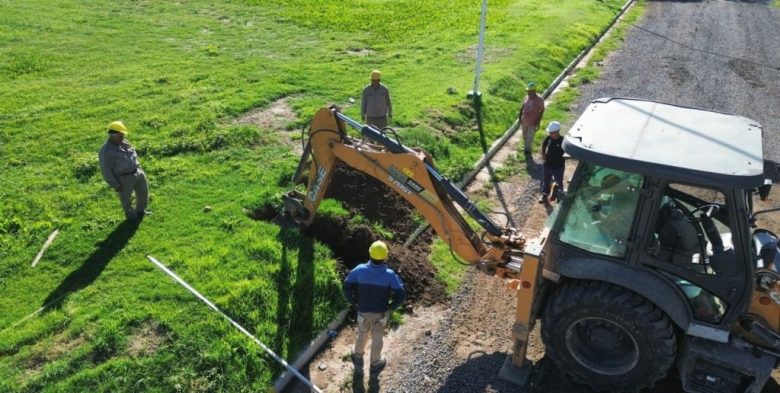 San Jerónimo Sud: la construcción de la nueva red de cloacas avanza al 50%