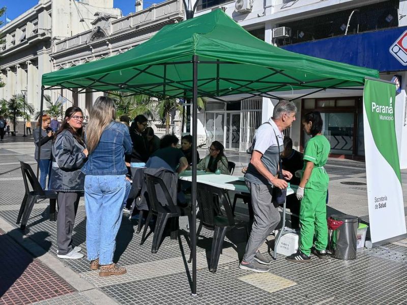 Promoción de la salud con controles y testeos en Paraná
