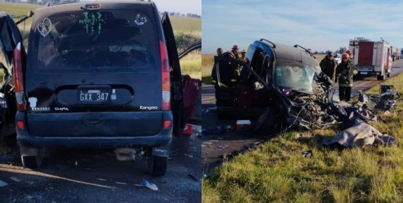 Ruta 33: dos mujeres murieron en un choque entre un camión y un utilitario