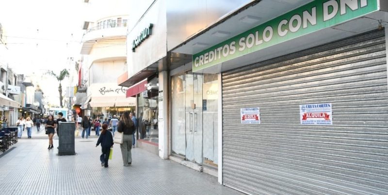 La Peatonal San Martín de Santa Fe concentra más del 10% de los locales comerciales vacíos