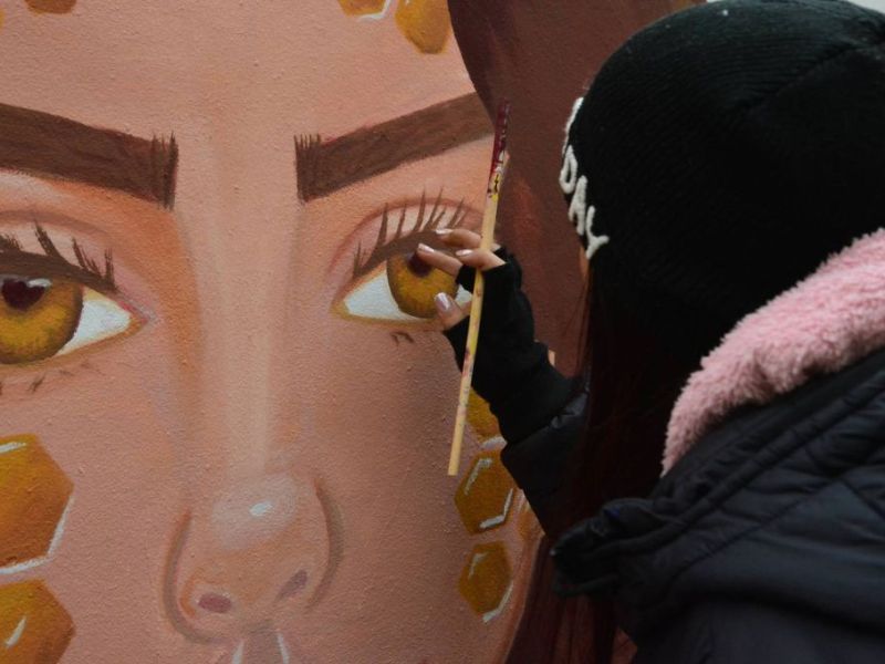 Entre Ríos: Maciá se llenó de arte y color con el Encuentro Provincial de Muralismo