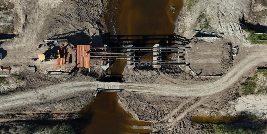 Ruta Provincial 10: se reconstruye el puente sobre el Arroyo Cululú