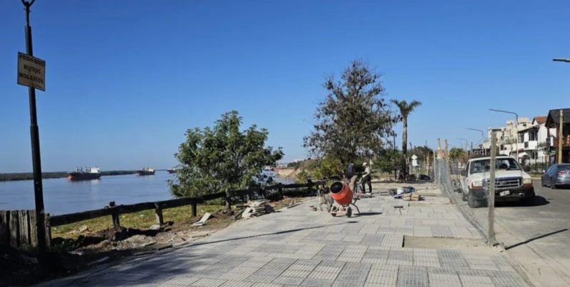 Avanzan las obras en el tramo sur de la Costanera Parente de San Lorenzo