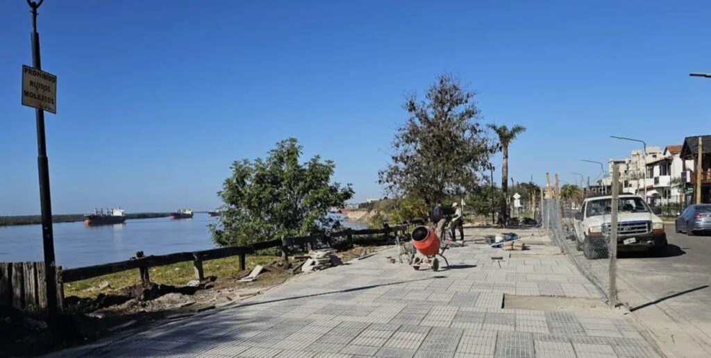 Avanzan las obras en el tramo sur de la Costanera Parente de San Lorenzo