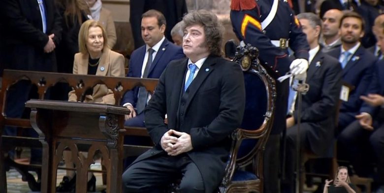 Javier Milei encabezó el Tedeum del 25 de Mayo con el Gabinete y la llamativa ausencia de Victoria Villarruel
