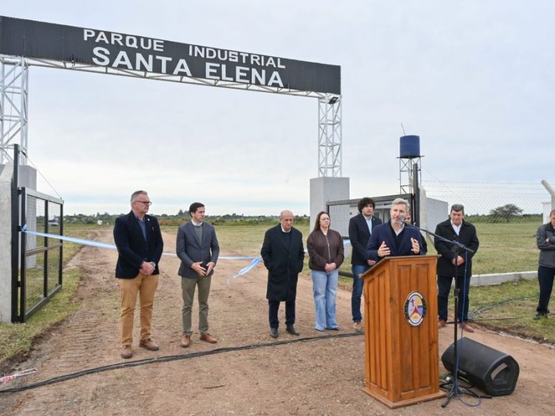 Frigerio inauguró el Parque Industrial de Santa Elena: “Es un antes y un después para la ciudad”