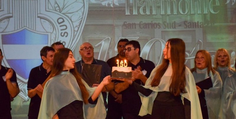 Celebración en San Carlos Sud por los 150 años de la Sociedad de Canto Harmonie