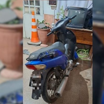 Santo Tomé: recuperaron una motocicleta pocas horas después de haber sido robada