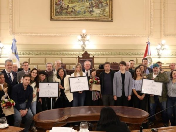 La Cámara de Senadores de Santa Fe homenajeó a los periodistas Brosutti, Giraldi y Pucheta