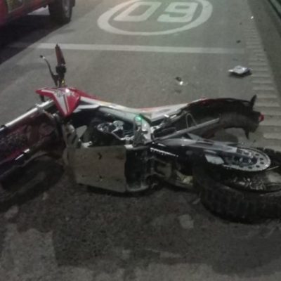 Falleció un motociclista de 41 años tras un choque en la Autopista 9 de Julio Sur