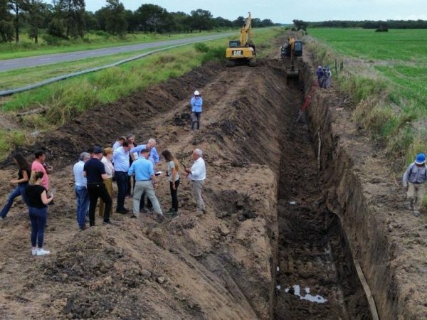 La obra del Acueducto Reconquista hacia Garabato llega al 65 % de avance