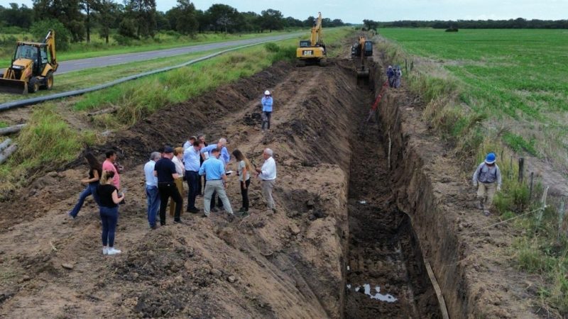 La obra del Acueducto Reconquista hacia Garabato llega al 65 % de avance