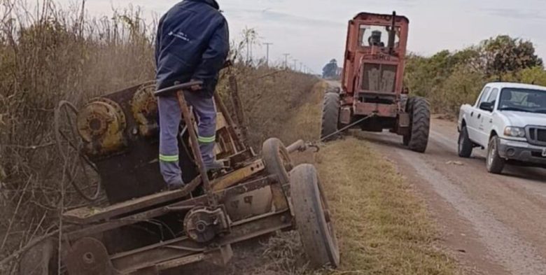 San Jerónimo Norte: retoman obras en caminos rurales para garantizar la transitabilidad